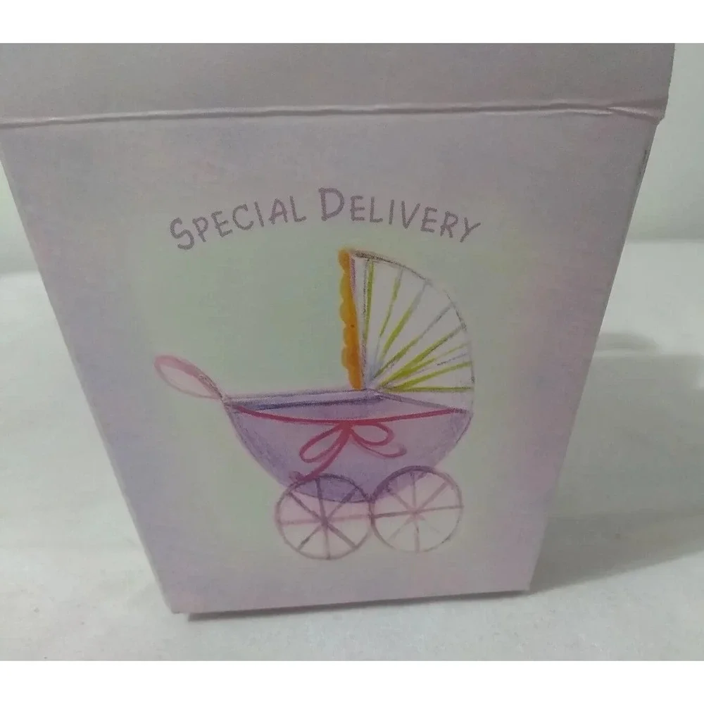 18 Mini Treat Boxes Baby Shower Special Delivery‎ Closable with Handle 2.5
